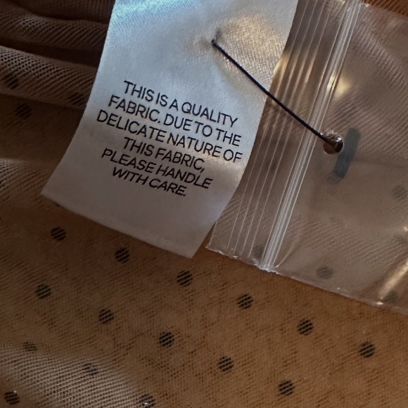 Lulus Glitter Sheer Mesh Rhinestone Long Sleeve Top Beige Womens Size Large - Picture 5 of 14